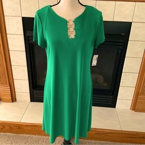 NWT Roz & Ali Stretch Knit Dress, Women’s Sz M